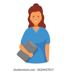 Female doctor is holding a digital tablet, suggesting the use of technology in modern healthcare