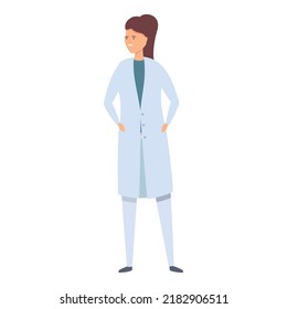 Female doctor icon cartoon vector. Health care. Treatment advice