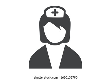 Female doctor icon vector illustration