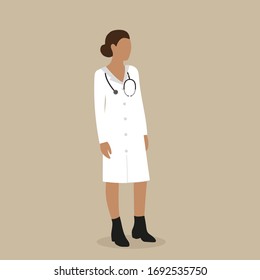 Female doctor with a stethoscope
