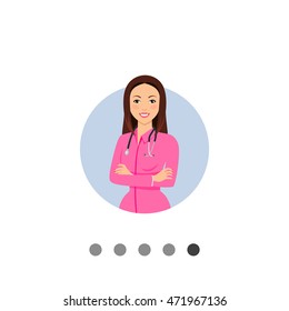Female doctor with stethoscope