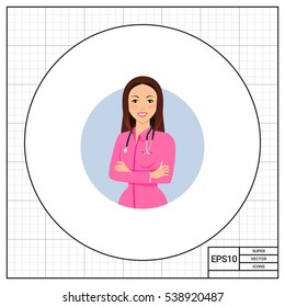 Female doctor with stethoscope