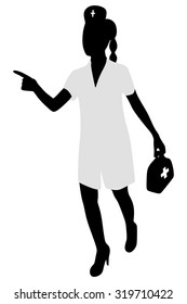 female doctor walking 