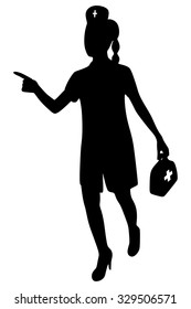 female doctor walking 