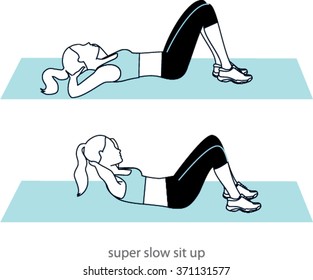 Sit Ups Stock Illustrations, Images & Vectors | Shutterstock