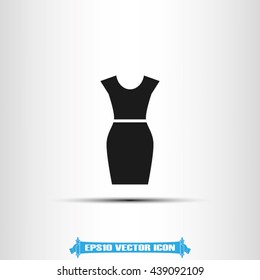 Female dress icon vector illustration eps10.