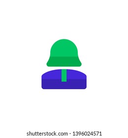 female employee icon design. woman office worker symbol. simple clean professional business management concept vector illustration design.