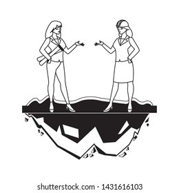 female engineers workers avatars characters