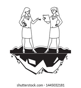female engineers workers avatars characters