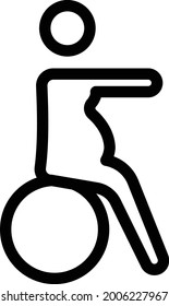 female exercise vector thin line icon