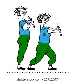  Female exercising . Keep fit exercise.Pilates poses set