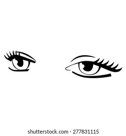 Female Eye Stock Vector (Royalty Free) 277831115 | Shutterstock