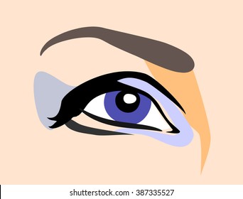 female eye