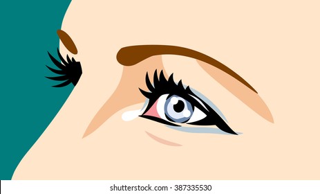 female eye