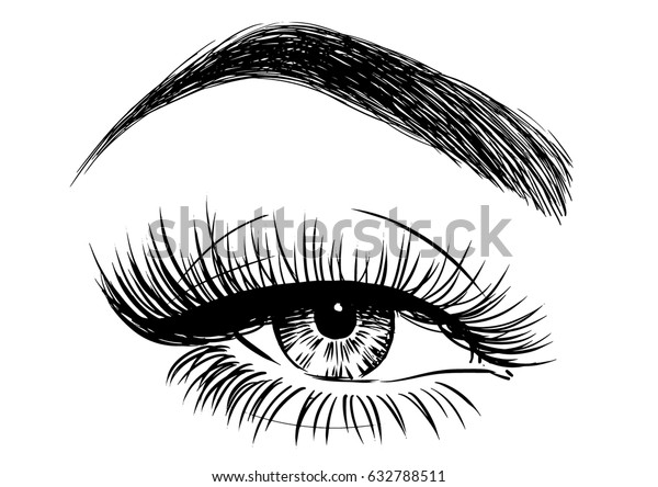 女性の目のイラスト のベクター画像素材 ロイヤリティフリー
