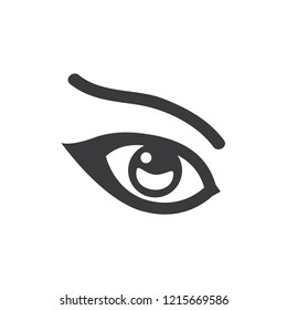 Female eye vector icon
