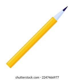 Female eyebrow pencil. Cosmetic item cartoon illustration. Accessories, femininity, makeup, glamour concept