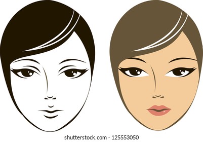 Female face