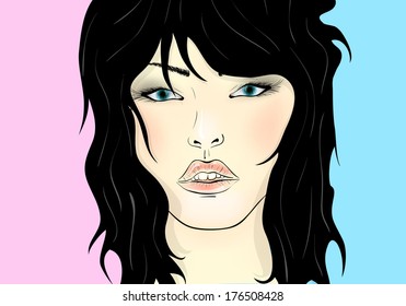 female face