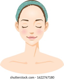 Female face image illustration (beauty)