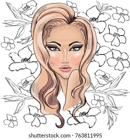 Female face, Picture of a girl.