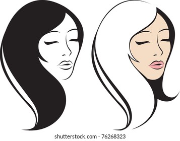 female face portrait