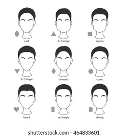 Female Face Types Women Different Face Stock Vector (Royalty Free ...