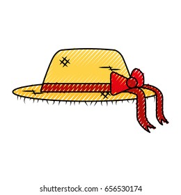 female farmer hat icon
