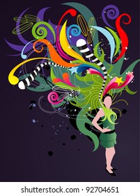 female fashion vector