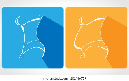Female fat icon app