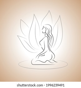 Naked Girl Sitting Stock Vectors Images Vector Art Shutterstock