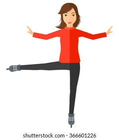 Female figure skater.