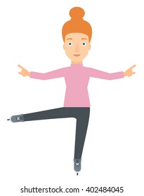 Female figure skater.