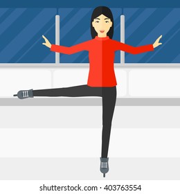 Female figure skater.