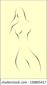 female figure - vector