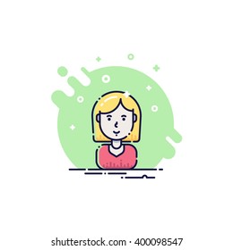 Female Flat Icon