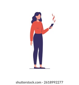 Female flat vector illustration Eps 10