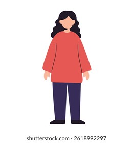 Female flat vector illustration Eps 10