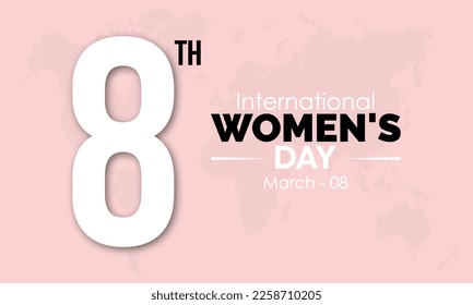 Female freedom awareness concept banner design of International Women's Day observed on March 08