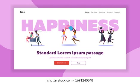 Female friendship set. Women having fun together, drinking in bar, shopping mall. Flat vector illustrations. Old friends, entertainment concept for banner, website design or landing web page