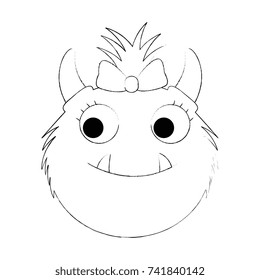 female furry monster character