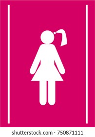 female gender icon, vector