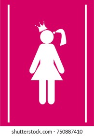 female gender icon, vector 
