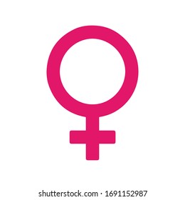 Female Gender Icon Vector Minimalist Stock Vector (Royalty Free ...