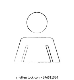 female gender silhouette isolated icon