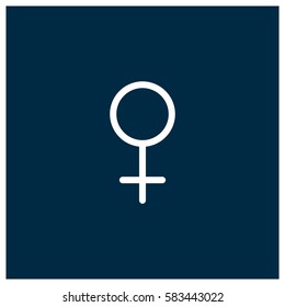 Female gender vector icon