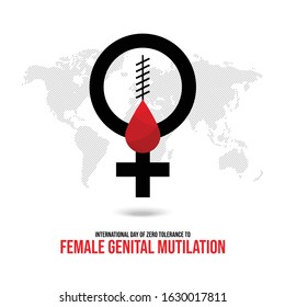 Female Genital Mutilation. Stop female genital mutilation. Zero tolerance for FGM.