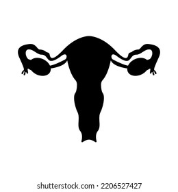 Female Genitals Silhouette Vector Illustration Stock Vector (Royalty ...