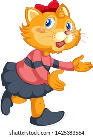 A female girl character illustration