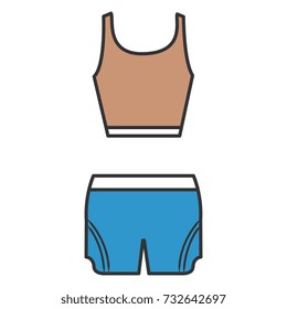 female gym dress icon